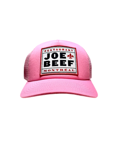 Joe Beef Half Mesh Pink Cap